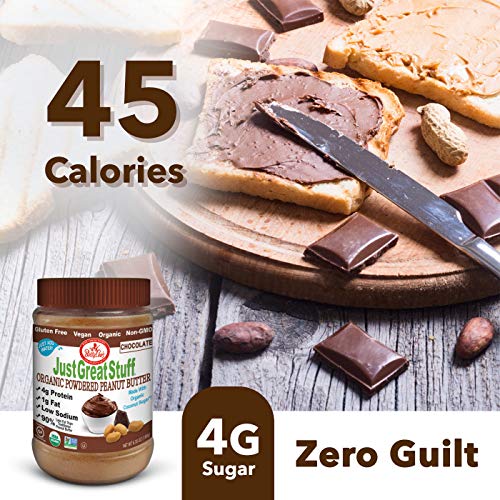 Betty Lous Just Great Stuff Powdered Organic Peanut Butter, Cho