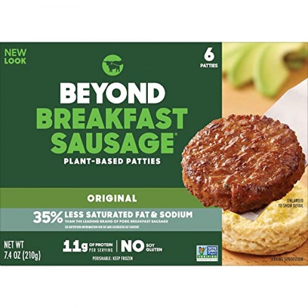 Beyond Meat Beyond Breakfast Sausage Plant-Based Breakfast Patti...