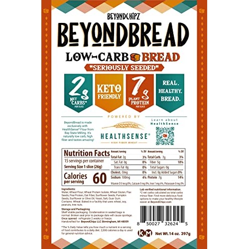 BeyondBread Low Carb Bread, “Seriously Seeded” Powered By Health...
