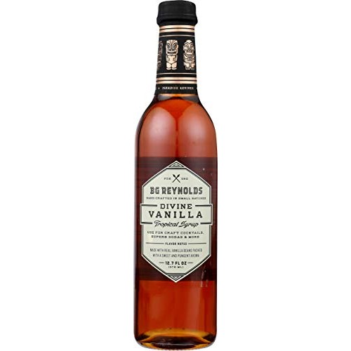 Bg Reynolds Natural Tiki Cocktail Cane Syrup, Divine Vanilla, 37