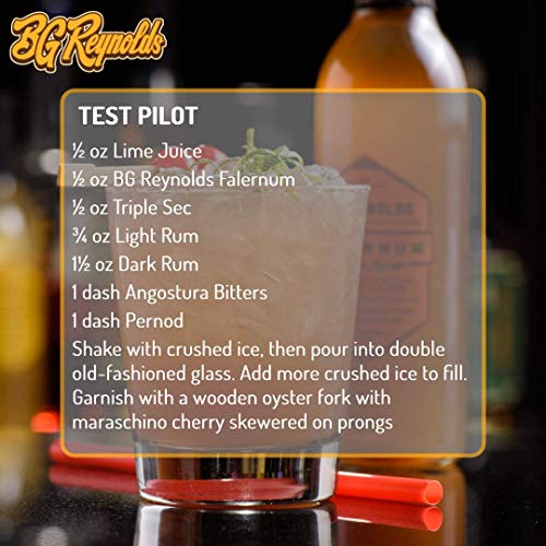 Bg Reynolds Natural Tiki Cocktail Cane Syrup, Falernum, 375 Ml,