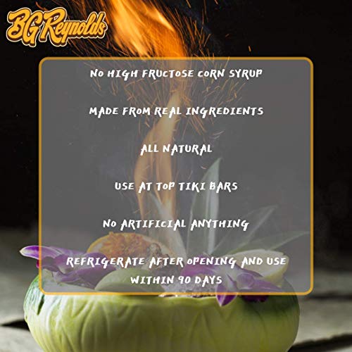 Bg Reynolds Natural Tiki Cocktail Cane Syrup, Red Fassionola, 37