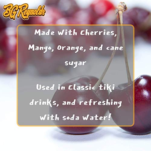 Bg Reynolds Natural Tiki Cocktail Cane Syrup, Red Fassionola, 37