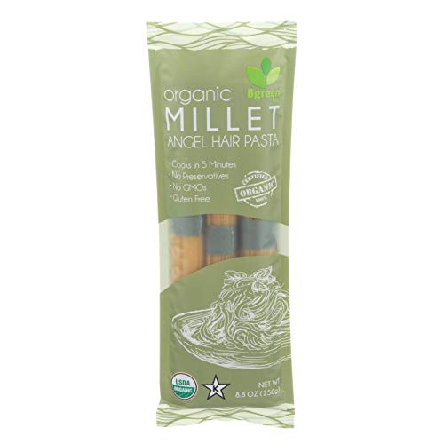 Bgreen Organic Millet Angel Hair Pasta Vegan Gluten-Free 2 Pk