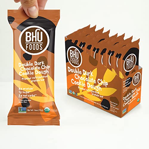 Bhu Cookie Dough Keto Protein Bars, Double Dark Chocolate, Ultra Bhu Cookie Dough Keto Protein Bars, Double Dark Chocolate, Ultra