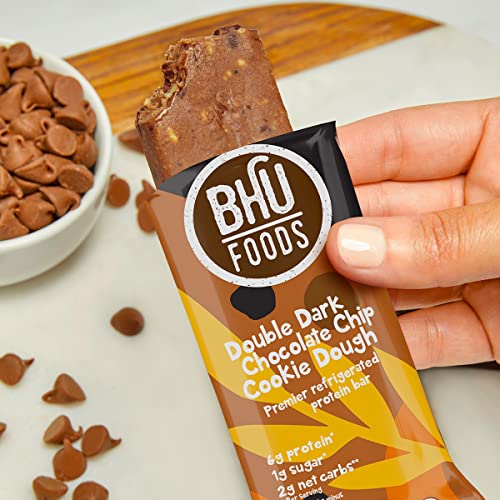 Bhu Cookie Dough Keto Protein Bars, Double Dark Chocolate, Ultra Bhu Cookie Dough Keto Protein Bars, Double Dark Chocolate, Ultra