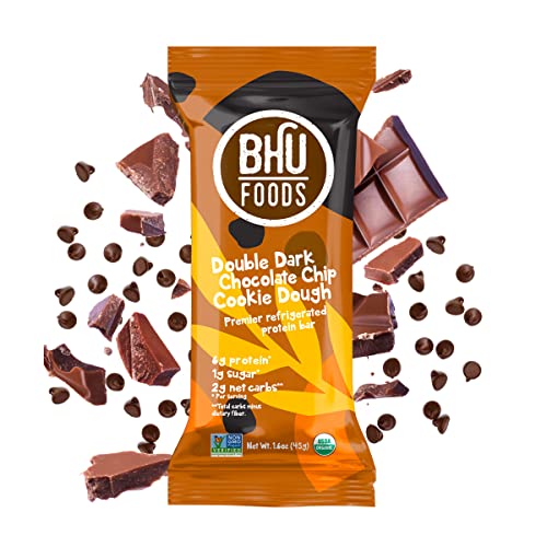 Bhu Cookie Dough Keto Protein Bars, Double Dark Chocolate, Ultra Bhu Cookie Dough Keto Protein Bars, Double Dark Chocolate, Ultra