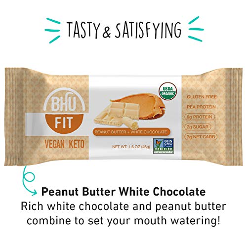 Bhu Fit Protein Bar, Peanut Butter White Chocolate Chip - Organi