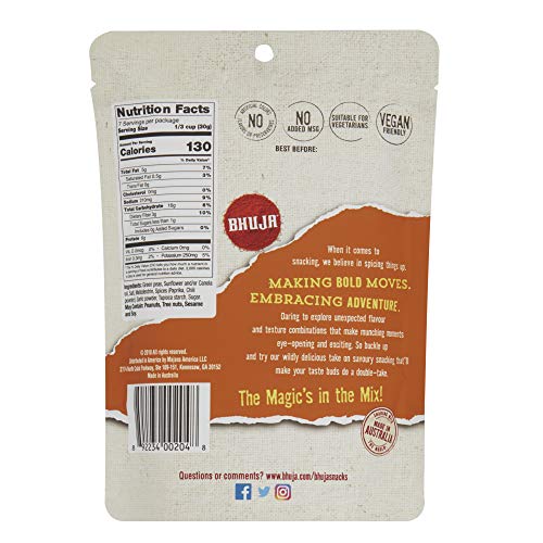 Bhuja Crunchy Seasoned Peas, 7 Ounce Pack Of 6