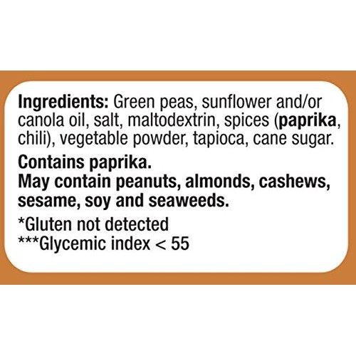 Bhuja Crunchy Seasoned Peas, 7 Ounce Pack Of 6