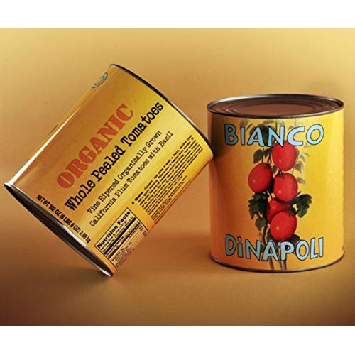 Bianco Dinapoli Organic Whole Peeled Tomatoes, 28 Oz, 6 Pack