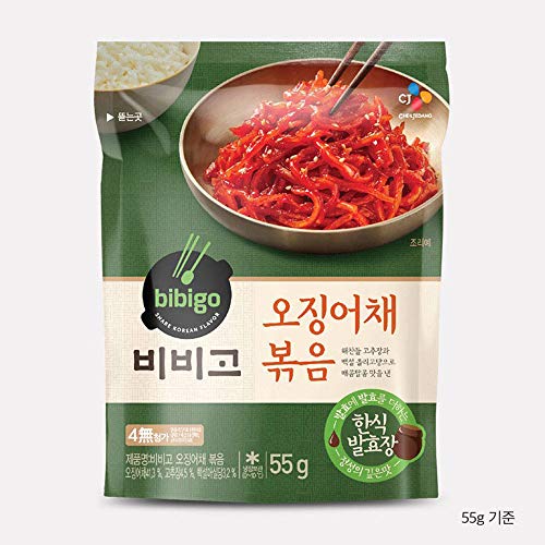 [ 5 Packs ] Dried Shredded Squid Stir-Fry 오징어채볶음 55G X 1,