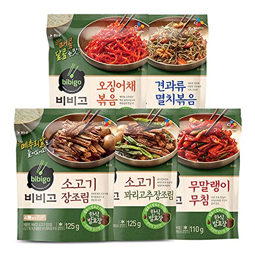 [ 5 Packs ] Dried Shredded Squid Stir-Fry 오징어채볶음 55G X 1,