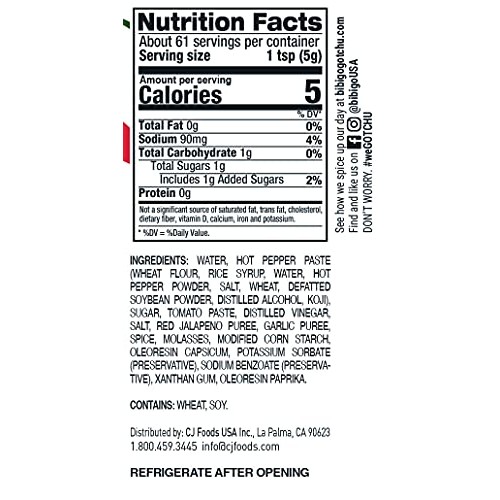 Bibigo Gotchu Korean Hot Sauce, Extra Spicy, 10.7 Oz