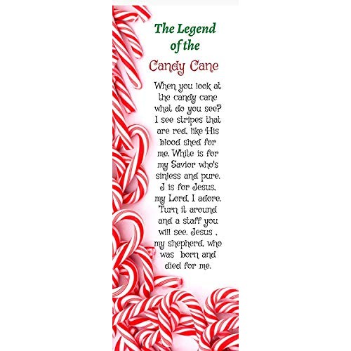 The Legend Of The Candy Cane Christmas Bookmarks 100 Count