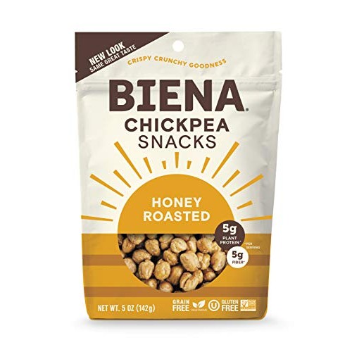 Biena Chickpea Snacks, Honey Roasted, 5 Ounce, 4 Count