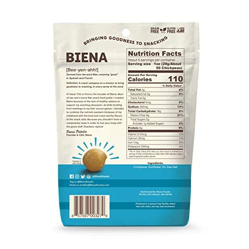 Biena Chickpea Snacks Variety Pack | Gluten Free | Dairy Free |