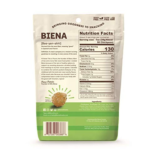 Biena Chickpea Snacks Variety Pack | Gluten Free | Dairy Free |