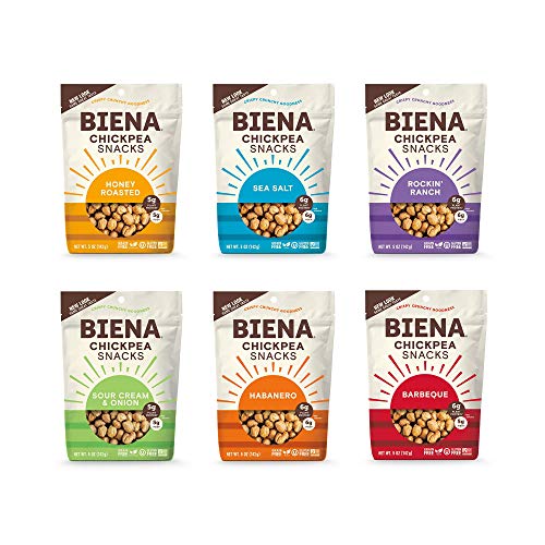 Biena Chickpea Snacks Variety Pack | Gluten Free | Dairy Free |