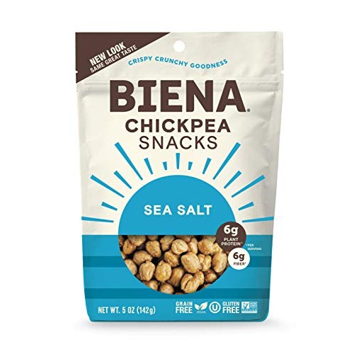 Biena Non-Gmo Chickpea Snacks, Sea Salt, 5 Ounce Pack Of 4
