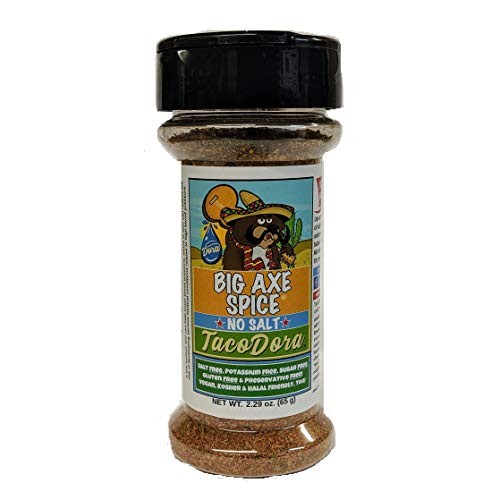 Big Axe Spice Tacodora - Mild Salt Free Taco Seasoning - Salt Fr