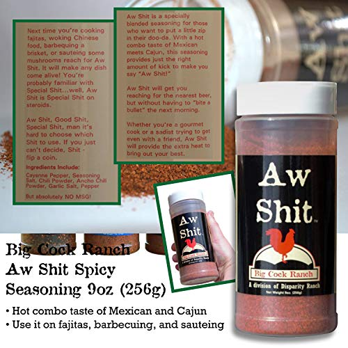 Big Cock Ranch All Purpose Seasoning Set - Aw Shit 9Oz, Bull Shi