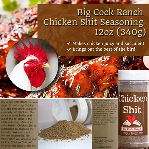 Big Cock Ranch All Purpose Seasoning Set - Aw Shit 9Oz, Bull Shi