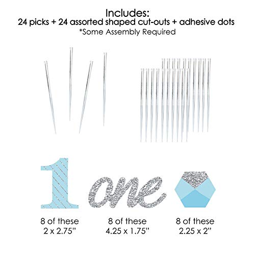 1St Birthday Boy - Fun To Be One - Dessert Cupcake Toppers - Fir