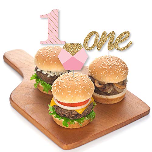 1St Birthday Girl - Fun To Be One - Dessert Cupcake Toppers - Fi