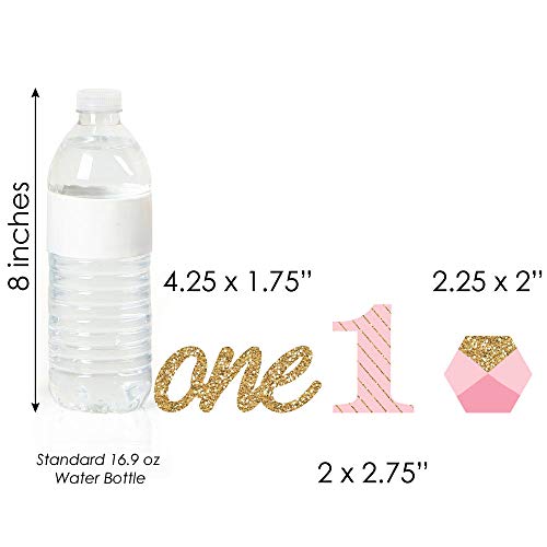 1St Birthday Girl - Fun To Be One - Dessert Cupcake Toppers - Fi