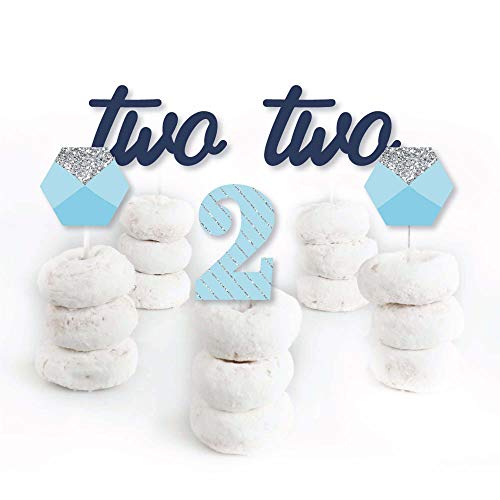 2Nd Birthday Boy - Two Much Fun - Dessert Cupcake Toppers - Seco