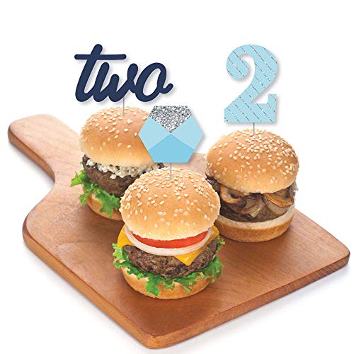 2Nd Birthday Boy - Two Much Fun - Dessert Cupcake Toppers - Seco