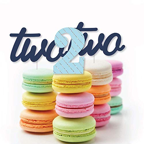 2Nd Birthday Boy - Two Much Fun - Dessert Cupcake Toppers - Seco