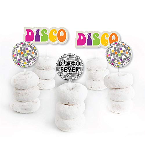 70S Disco - Dessert Cupcake Toppers - 1970S Disco Fever Party C