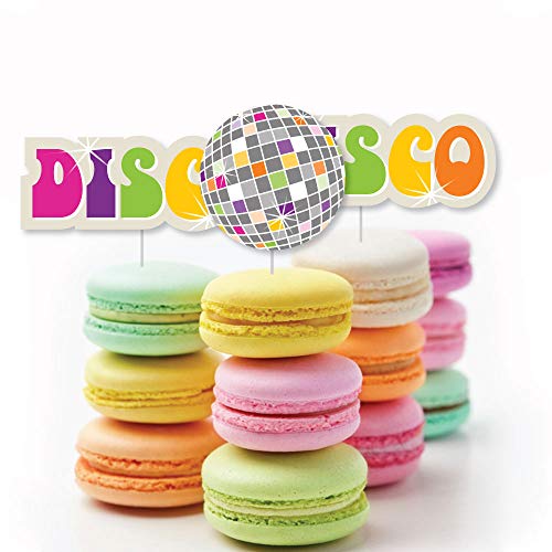 70S Disco - Dessert Cupcake Toppers - 1970S Disco Fever Party C