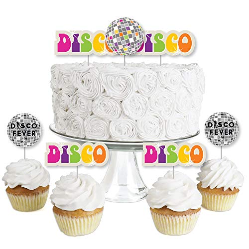 70S Disco - Dessert Cupcake Toppers - 1970S Disco Fever Party C