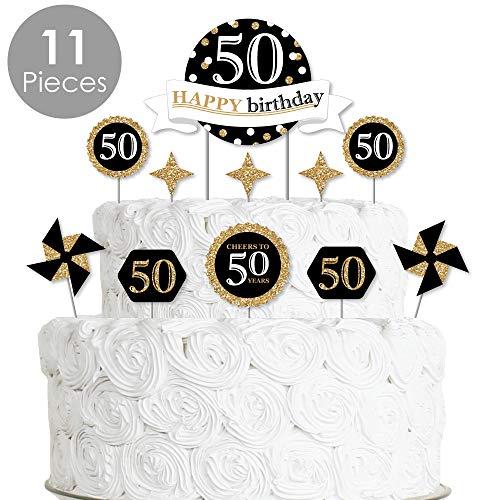 Big Dot Of Happiness Adult 50Th Birthday - Gold - Birthday Party