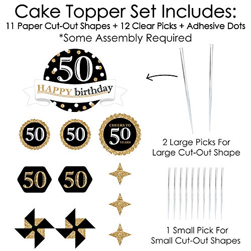 Big Dot Of Happiness Adult 50Th Birthday - Gold - Birthday Party