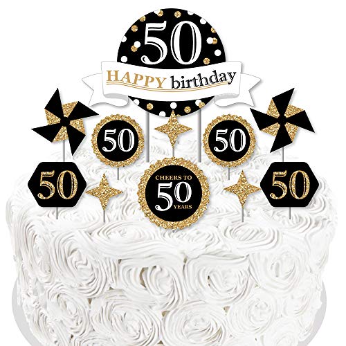 Big Dot Of Happiness Adult 50Th Birthday - Gold - Birthday Party