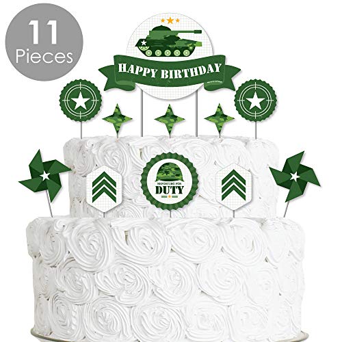 Big Dot Of Happiness Camo Hero - Army Military Camouflage Birthd