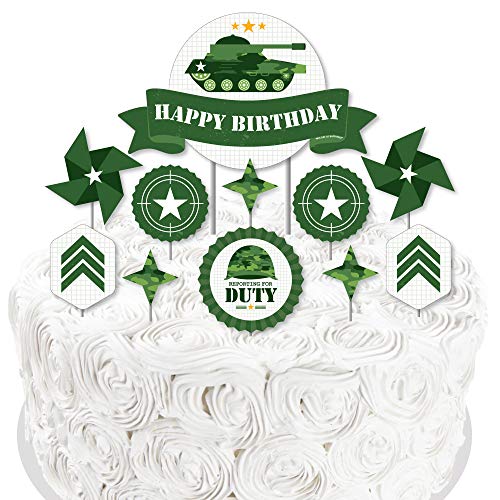 Big Dot Of Happiness Camo Hero - Army Military Camouflage Birthd