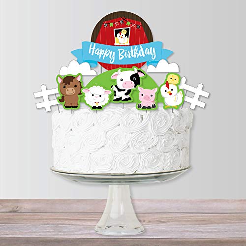 Big Dot Of Happiness Farm Animals - Barnyard Birthday Party Cake