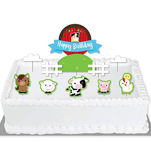 Big Dot Of Happiness Farm Animals - Barnyard Birthday Party Cake
