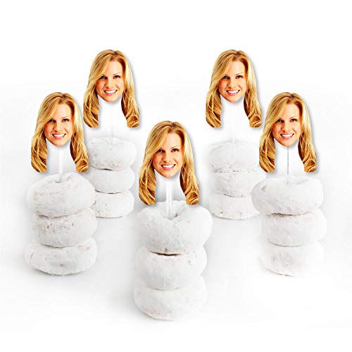 Big Dot Of Happiness Fun Face Cutout Dessert Cupcake Toppers - C