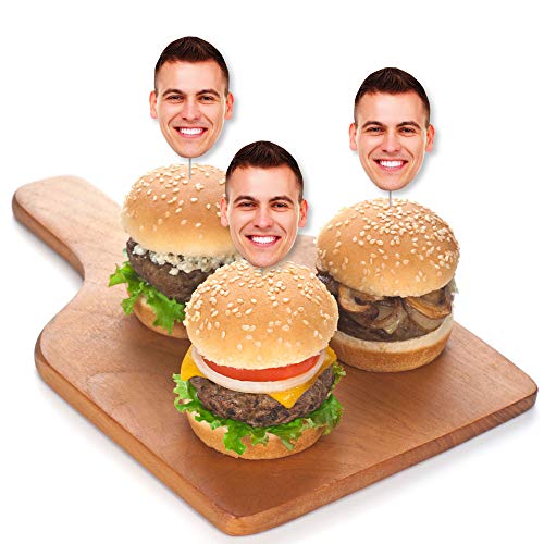 Big Dot Of Happiness Fun Face Cutout Dessert Cupcake Toppers - C