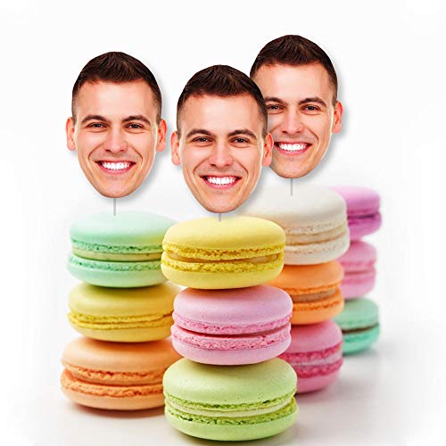 Big Dot Of Happiness Fun Face Cutout Dessert Cupcake Toppers - C