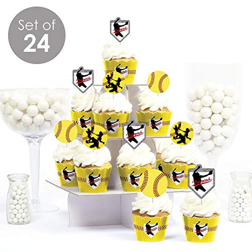 Big Dot Of Happiness Grand Slam - Fastpitch Softball - Cupcake D