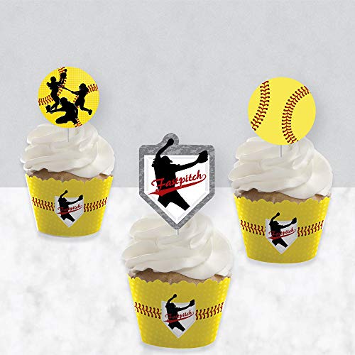 Big Dot Of Happiness Grand Slam - Fastpitch Softball - Cupcake D