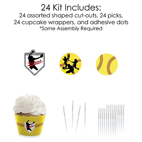 Big Dot Of Happiness Grand Slam - Fastpitch Softball - Cupcake D