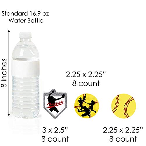 Big Dot Of Happiness Grand Slam - Fastpitch Softball - Cupcake D